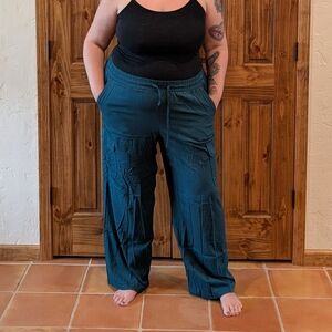 Torrid Green Wide Leg Pants